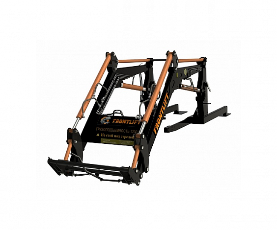Погрузчик фронтальный FRONTLIFT М-1200 с модернизированными гидравлическими магистралями, к тракторам БЕЛАРУС